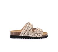 Grunland Pantoufle perforée ornée de Strass | Hola CB1840 Taupe 42