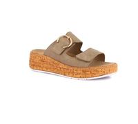 Grunland Pantoufles pour femme, couleur cuir, pointure 36, Kaki, 35 EU
