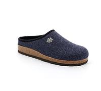 Grunland Robi CB0173 Bleu Bleu Chaussons Homme Chaussons Semelle en Feutre de Laine 42