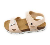 Grunland Sandale Lumière SB1831 Rose Pêche,EVA et Liège avec Cuir,Boucle et Déchir,Utilisation Quotidienne, Rose pêche, 36 EU