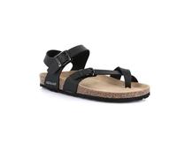 Grunland Sandale SARA, modèle mi-Long, avec Tige en matériau recyclé SB1180 Nero-Nero 36