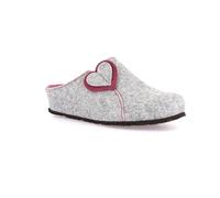 Grunland Sandales compensées et cœur appliqué | GEMY CI3071, Cendre, 40 EU