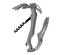 Grunwerg Couteau de serveur, acier inoxydable, avec coupe-feuille et casse-noix, sur carte