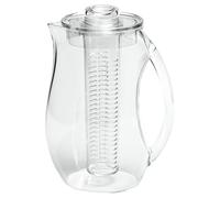 Grunwerg Cruche d’eau, Eau Carafe avec insert amovible en plastique sans BPA et acrylique - claire, 27.5 x 15.5 x 15.5 cm