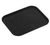 Grunwerg Tuffgrip Super Plastic Plateau en plastique - Noir, rectangulaire, 35 x 25 cm