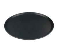 Grunwerg Plateau de Service Rond antidérapant en Plastique pour Aliments et Boissons, avec Surface en Caoutchouc Haute adhérence, diamètre 45 cm