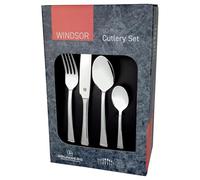 Grunwerg Windsor Carded Ensemble de Couverts 60 pièces, Acier Inoxydable 18/0