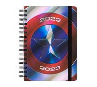 Grupo Erik - Agenda Scolaire 2022/2023 Captain America | Agenda Semainier - Août à Juillet | Fournitures Scolaires, Collège, Lycée et Étudiants, Sous Licence Officielle, Rentrée Scolaire AEESVA52213