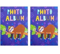 Grupo Erik - Album Photo 10 x 15 cm Paresseux - 36 Pochettes et Couverture Souple | Album Photo Enfant, Album Photo Pochette, Violet (Lot de 2)