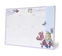 Erik – Bloc-notes A4 semainier Alice au Pays des Merveilles – Sous-main, planner hebdomadaire