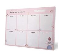 Grupo Erik - Bloc Notes A4 Semainier Ana Marin | Sous-Main Bureau, Planner Hebdomadaire | Papeterie de Bureau, Fournitures Scolaires, Organisateur de bureau Version Espagnole