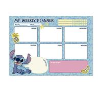 Grupo Erik - Bloc Notes A4 Semainier Disney, Stitch | Sous-Main Bureau, Planner Hebdomadaire | Papeterie de Bureau, Fournitures Scolaires, Organisateur de bureau