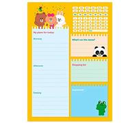 Grupo Erik - Bloc Notes A5 Line Friends, Planning Journalier, To Do List | Daily Planner, Papeterie de Bureau, Planificateur, Blocs Mémo, Fournitures Scolaires