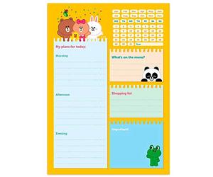 Grupo Erik - Bloc Notes A5 Line Friends, Planning Journalier, To Do List | Daily Planner, Papeterie de Bureau, Planificateur, Blocs Mémo, Fournitures Scolaires