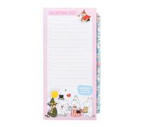 Grupo Erik - Bloc-notes Magnétique Moomin | Liste de courses magnétique frigo avec crayon de papier | Feuilles détachables 10 x 21 cm, to-do list bloc note