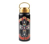 Grupo Erik Bouteille d'eau en métal 550 ml - Merch Guns N' Roses | Bouteille d'eau chaude et froide en acier inoxydable, jolies bouteilles de voyage pour salle de sport | Cadeau armes à feu et roses