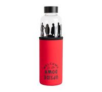 Grupo Erik - Bouteille en Verre Stranger Things - Capacité 50 cl | Inclut un Étui en Néoprène | Gourde en verre