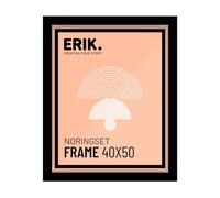 Grupo Erik - Cadre 40 x 50 cm Noir, en Bois MDF | Cadre affiche, cadre pour poster, cadre tableau