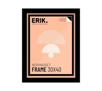Grupo Erik - Cadre 30 x 40 cm Noir, en Bois MDF | Cadre affiche, cadre pour poster, cadre tableau