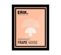 Grupo Erik - Cadre 40 x 50 cm Noir, en Bois MDF | Cadre affiche, cadre pour poster, cadre tableau