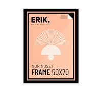 Grupo Erik - Cadre 50x70 Noir, en Bois MDF | Cadre affiche, cadre pour poster, cadre tableau