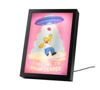 Grupo Erik - Cadre Lumineux Les Simpson - Cadre LED avec 3 modes d'éclairage, Alimentation USB, 20x28 cm | Deco Chambre Ado Fille, Décoration Lumineuse, LED Deco