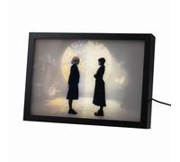 Grupo Erik - Cadre Lumineux Mercredi Addams - Cadre LED avec 3 modes d'éclairage, Alimentation USB, 20x28 cm | Deco Chambre Ado Fille, Décoration Lumineuse, LED Deco