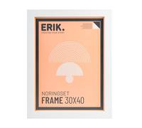 Grupo Erik - Cadre 30 x 40 cm Blanc, en Bois MDF | Cadre Affiche et pour Poster