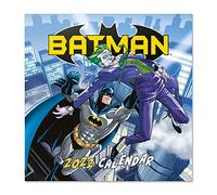 Grupo Erik - Calendrier 2022 DC Comics, Batman - 12 Mois | Calendrier Mural, De Janvier à Décembre 2022 | 30 x 60 cm, 6 langues, 1 Poster Inclus, Certifié FSC