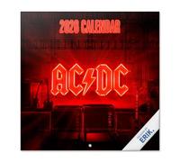 Grupo Erik - Calendrier 2026 Mural AC/DC - Calendrier Mural 2026 Mensuel │ Idee Cadeau : Calendriers Muraux │ De Janvier à Décembre : Espace pour notes et Illustrations décoratives (30x60 cm)