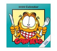 Grupo Erik - Calendrier 2026 Mural Garfield - Calendrier Mural 2026 Mensuel │ Idee Cadeau : Calendriers Muraux │ De Janvier à Décembre : Espace pour notes et Illustrations décoratives (30x60 cm)