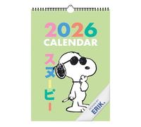 Grupo Erik - Calendrier Mural Snoopy 2026, Calendrier Mensuel Format A3 | 12 Mois, Janvier à Décembre - 29,7x42 cm