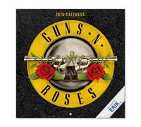 Grupo Erik - Calendrier 2026 Mural Guns N' Roses - Calendrier Mural 2026 Mensuel │ Idee Cadeau : Calendriers Muraux │ De Janvier à Décembre : Espace pour notes et Illustrations décoratives (30x60 cm)