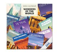 Grupo Erik - Calendrier Mural 2026 Merveilles du Monde | Calendrier Mensuel 2026-30x60cm - De Janvier à Décembre