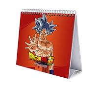 Grupo Erik - Calendrier de Bureau 2022 Dragon Ball Super - 12 Mois, De Janvier à Décembre 2022, 20x18x6,5 cm, 6 langues, Certifié FSC CS22019