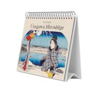 Grupo Erik - Calendrier de Bureau 2025 Japanese Art Hiroshige | Calendrier Mensuel 18x20cm - De Janvier 2025 à Décembre 2025