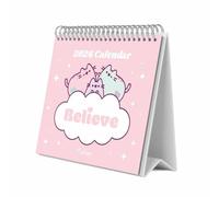 Grupo Erik - Calendrier de Bureau 2026 Pusheen | Calendrier Mensuel 17x20cm - De Janvier à Décembre 2026