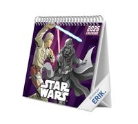 Grupo Erik - Calendrier de Bureau 2026 Star Wars | Calendrier Mensuel 17x20cm - De Janvier à Décembre 2026