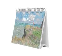 Grupo Erik | Calendrier de Bureau 2027 Monet, Calendrier à Poser Art | Calendrier Mensuel, Janvier 2027 à Décembre 2027 | Calendrier de Bureau 2027 19,5 x 16,5 cm - 2 Formats