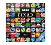 Grupo Erik - Calendrier Mural 2026 Films Pixar | Calendrier Mensuel 2026-30x60cm - De Janvier à Décembre
