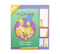 Grupo Erik - Calendrier Magnetique Frigo Les Simpsons - de Septembre 2025 à Décembre 2026 | Planificateur Mensuel 16 mois, Calendrier Familial 2025 2026