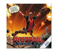 Grupo Erik - Calendrier Marvel 2026 Mural Deadpool - Calendrier 2026 Mural Mensuel │ Idee Cadeau: Calendriers Muraux │ De Janvier à Décembre: Espace pour notes et Illustrations décoratives (30x60 cm)
