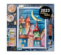 Grupo Erik - Calendrier Mural 2023 Aquarelle - 12 Mois, Janvier 2023 à Décembre 2023, 30 x 60 cm, Certifié FSC, Calendrier Mensuel en Français