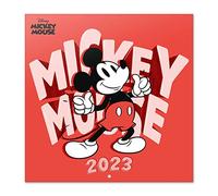 Grupo Erik - Calendrier Mural 2023 Disney, Mickey 12 Mois, 30 x 60 cm, Avec 1 Poster Inclus, Sous Licence Officielle et Certifié FSC Mensuel en Français Janvier à Décembre 2023, CP23007