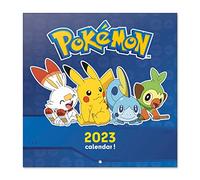 Grupo Erik - Calendrier Mural 2023 Pokémon - 12 Mois, 30 x 60 cm, Avec 1 Poster Inclus, Sous Licence Officielle et Certifié FSC, Calendrier Mensuel en Français Janvier 2023 à Décembre 2023