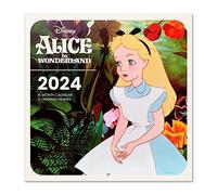 Grupo Erik - Calendrier Mural 2024 Disney, Alice au Pays des Merveilles | Calendrier Mensuel 30 x 60 cm, Certifié FSC, en Français