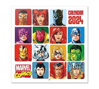 Grupo Erik - Calendrier Mural 2024 Marvel Comics | Calendrier Mensuel 30 x 60 cm, Certifié FSC, en Français