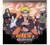 Grupo Erik Calendrier Mural 2024 Naruto Calendrier Mensuel 30 x 60 cm, Certifié FSC, en Français