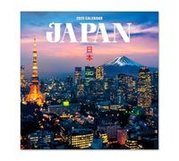 Grupo Erik - Calendrier Mural 2025 Japon | Calendrier Mensuel 30x60cm - De Janvier 2025 à Décembre 2025