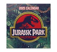 Grupo Erik - Calendrier Mural 2025 Jurassic Park | Calendrier Mensuel 30x60cm - De Janvier 2025 à Décembre 2025